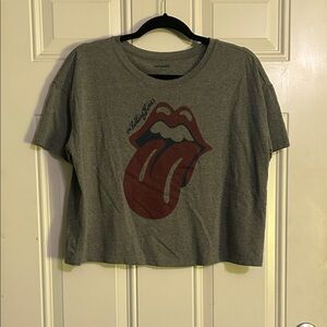 Old Navy Gray Tee with Red Graphic